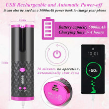 Load image into Gallery viewer, Cordless Automatic Hair Curler [Pink] - Battery Mate