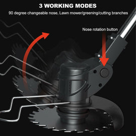 Cordless Grass Trimmer Lawn Grass Brush Cutter Blade Whipper Snipper For Makita - Battery Mate