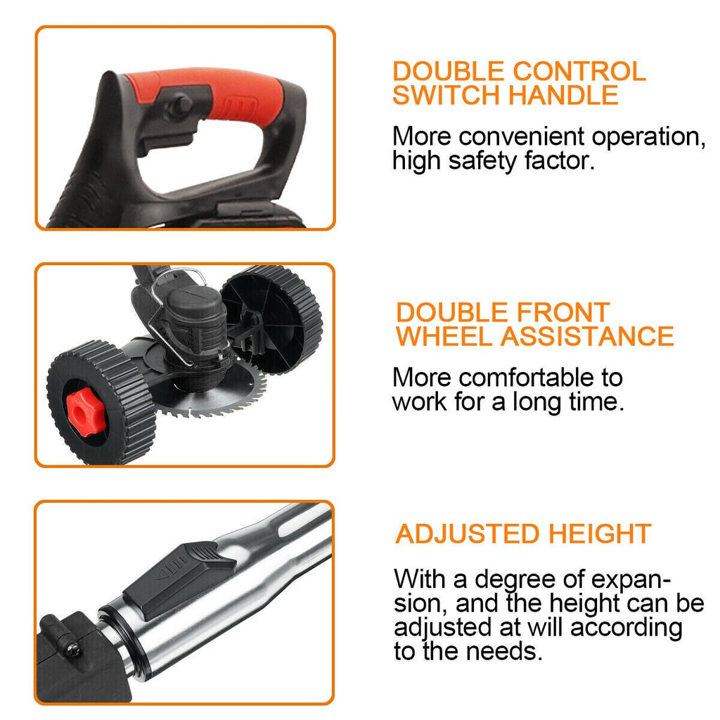 Cordless Grass Trimmer Lawn Grass Brush Cutter Blade Whipper Snipper For Makita - Battery Mate