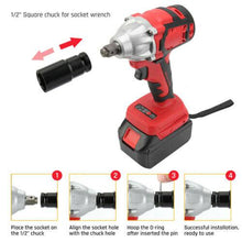 Load image into Gallery viewer, Cordless Power Impact Wrench Brushless Rattle Gun Drill Tool Socket w/ 2 Battery - Battery Mate