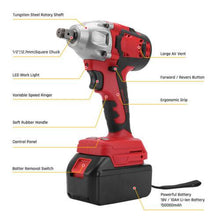 Load image into Gallery viewer, Cordless Power Impact Wrench Brushless Rattle Gun Drill Tool Socket w/ 2 Battery - Battery Mate