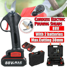 Load image into Gallery viewer, Cordless Rechargeable Electric Pruning Shears Secateur Branch Cutter + 2 Batteries - Battery Mate