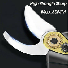 Load image into Gallery viewer, Cordless Rechargeable Electric Pruning Shears Secateur Branch Cutter + 2 Batteries - Battery Mate