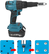 Load image into Gallery viewer, Cordless Rivet Gun 360W Heavy Duty Electric Rivet Gun Brushless Kit with Wrench for 0.1-0.2in Rivets &amp; 18V Lithium Ion Battery - Battery Mate