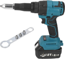 Load image into Gallery viewer, Cordless Rivet Gun 360W Heavy Duty Electric Rivet Gun Brushless Kit with Wrench for 0.1-0.2in Rivets &amp; 18V Lithium Ion Battery - Battery Mate