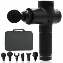 Load image into Gallery viewer, Cordless Strong Massage Gun LCD Deep Tissue Percussion Massager Muscle + 6 Heads - Battery Mate