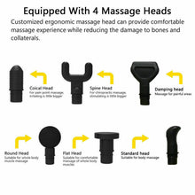 Load image into Gallery viewer, Cordless Strong Massage Gun LCD Deep Tissue Percussion Massager Muscle + 6 Heads - Battery Mate