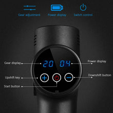 Load image into Gallery viewer, Cordless Strong Massage Gun LCD Deep Tissue Percussion Massager Muscle + 6 Heads - Battery Mate