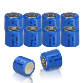CR1/3N 170mAh 3V Lithium Battery for Laser Sight Pet Electronic Collar [10 Pack] - Battery Mate