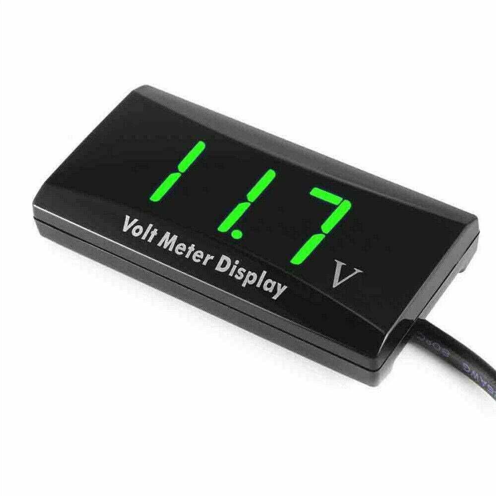 DC 12V LED Digital Monitor Volt Meter Display Battery Gauge Voltage Caravan/Car - Battery Mate
