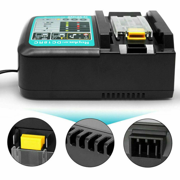 DC18RC 18V Lithium-Ion Battery Charger AU Plug for Makita BL1830 BL1860B BL1850 - Battery Mate