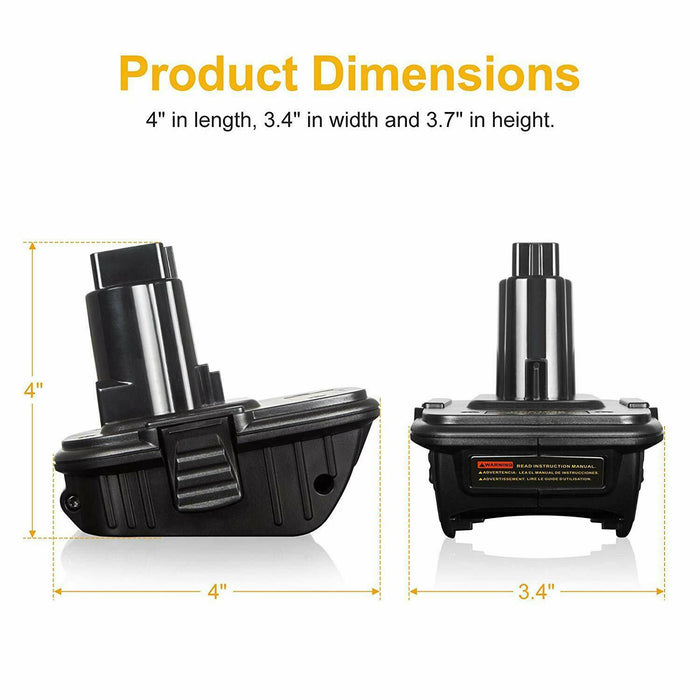 DCA1820 Adapter For Dewalt 20V MAX to 18V Convert for Li-Ion NiCD NiMh Battery - Battery Mate