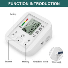 Load image into Gallery viewer, Digital Blood Pressure Monitor Upper Arm Automatic Machine Heart Rate Monitor - Battery Mate