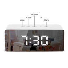 Load image into Gallery viewer, Digital Clock LED Display Desk Table Temperature Alarm Time Modern Home Decor - Battery Mate