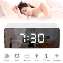 Load image into Gallery viewer, Digital Clock LED Display Desk Table Temperature Alarm Time Modern Home Decor - Battery Mate