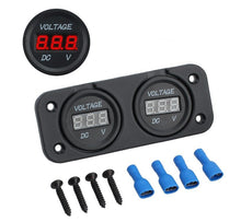 Load image into Gallery viewer, Digital LED Volt Meter Dual Battery Monitor Boat Voltage Marine Gauge DC 12V-24V - Battery Mate