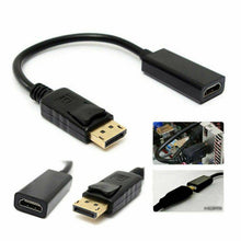 Load image into Gallery viewer, Display Port DP to HDMI Cable Male to Female 4K AND Full HD Adapter - Battery Mate