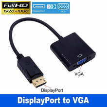 Load image into Gallery viewer, Displayport Display Port DP Male to VGA Female Video Converter Adapter Cable PC - Battery Mate