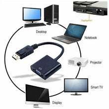 Load image into Gallery viewer, Displayport Display Port DP Male to VGA Female Video Converter Adapter Cable PC - Battery Mate