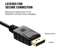 Load image into Gallery viewer, DisplayPort to Display Port Cable DP to DP Male to Male 1.8m 1080p@60hz Full HD - Battery Mate