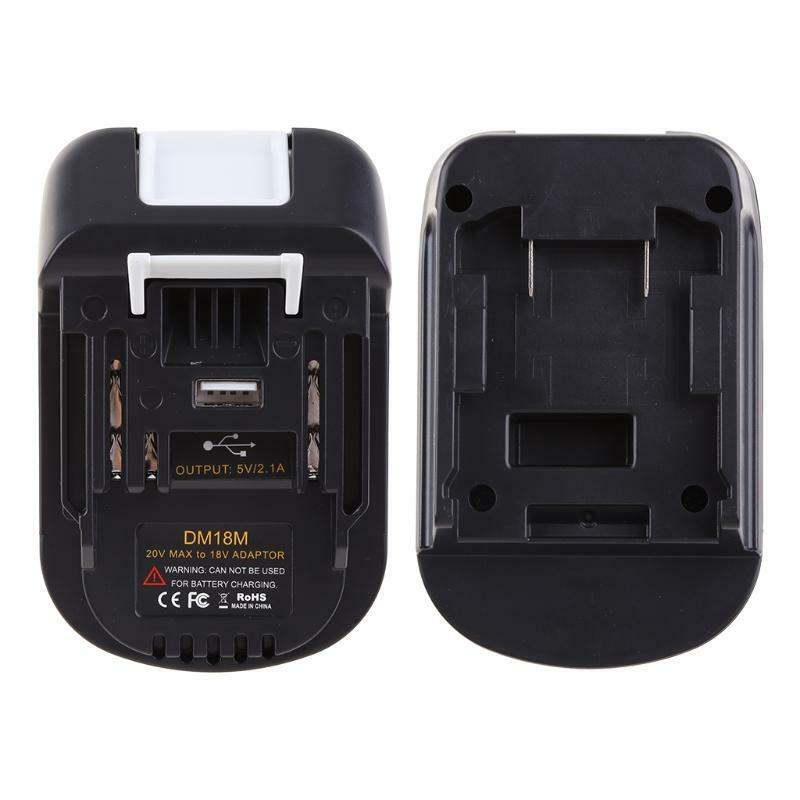 DM18M Battery Adapter for Milwaukee to Makita Battery / for Milwaukee 18V for Dewalt 20V Battery Convert to for Makita 18V Battery - Battery Mate