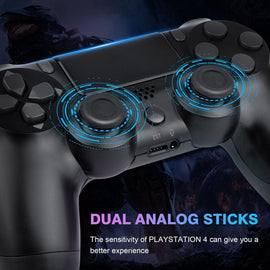 DoubleShock 4 Wireless Controller for PS4 PlayStation 4 Gamepad [Black] - Battery Mate