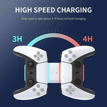 Load image into Gallery viewer, Dual Charger Compatible Charging Dock Station Stand Suit Sony PS5 Playstation 5 Controller - Battery Mate