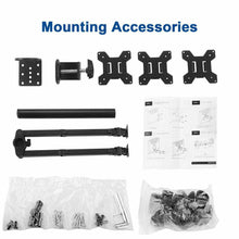 Load image into Gallery viewer, Dual LCD / LED Monitor Desk Mount Stand Heavy Duty Fully Adjustable fits 2 Screens up to 27" - Battery Mate