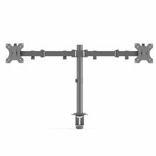 Load image into Gallery viewer, Dual LCD / LED Monitor Desk Mount Stand Heavy Duty Fully Adjustable fits 2 Screens up to 27" - Battery Mate