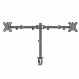 Dual LCD / LED Monitor Desk Mount Stand Heavy Duty Fully Adjustable fits 2 Screens up to 27