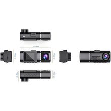 Load image into Gallery viewer, Dual Lens Dash Cam Night Vision, Full HD 1080P Car Recorder Camera 1.5inch LCD - Battery Mate