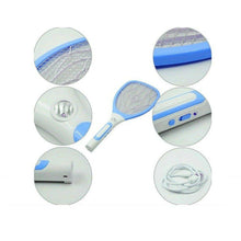 Load image into Gallery viewer, Electronic Fly Swatter Mosquito Bug Insect Kill Zapper Racket USB Charge LED (GREEN) - Battery Mate