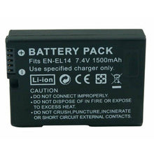 Load image into Gallery viewer, EN-EL14 Battery For Nikon Camera | D3100 D3200 D5100 P7000 P7100 - Battery Mate