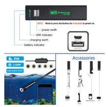 Load image into Gallery viewer, Endoscope USB Inspection Camera Waterproof WiFi Borescope for iPhone Android PC - Battery Mate