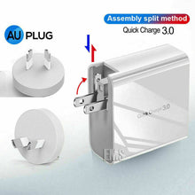 Load image into Gallery viewer, Fast Charging Charger QC3.0 48W PD USB Type C Hub Wall Plug Travel Adapter 4port - Battery Mate