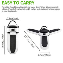 Load image into Gallery viewer, Foldable LED Solar Light Outdoor Waterproof Emergency Lamps Caravan Camping Lamp - Battery Mate