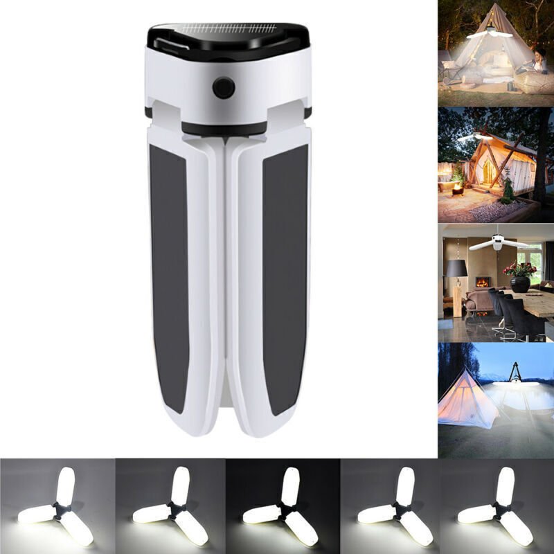 Foldable LED Solar Light Outdoor Waterproof Emergency Lamps Caravan Camping Lamp - Battery Mate