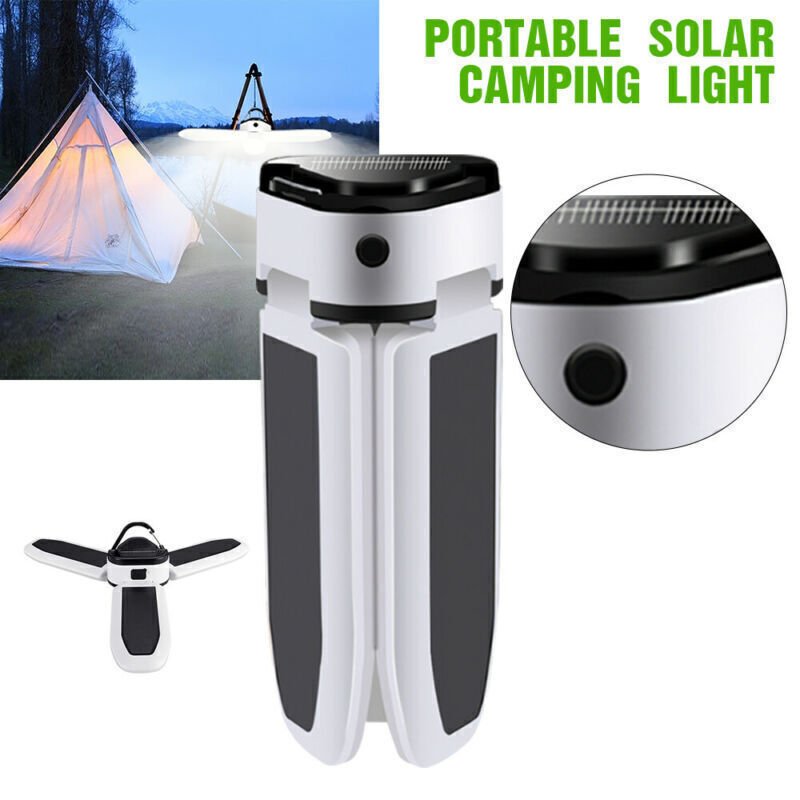 Foldable LED Solar Light Outdoor Waterproof Emergency Lamps Caravan Camping Lamp - Battery Mate