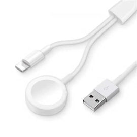 For Apple iPhone Watch iWatch 8 7 6 5 4 3 Magnetic 2 in 1 Charger Charging Cable - Battery Mate