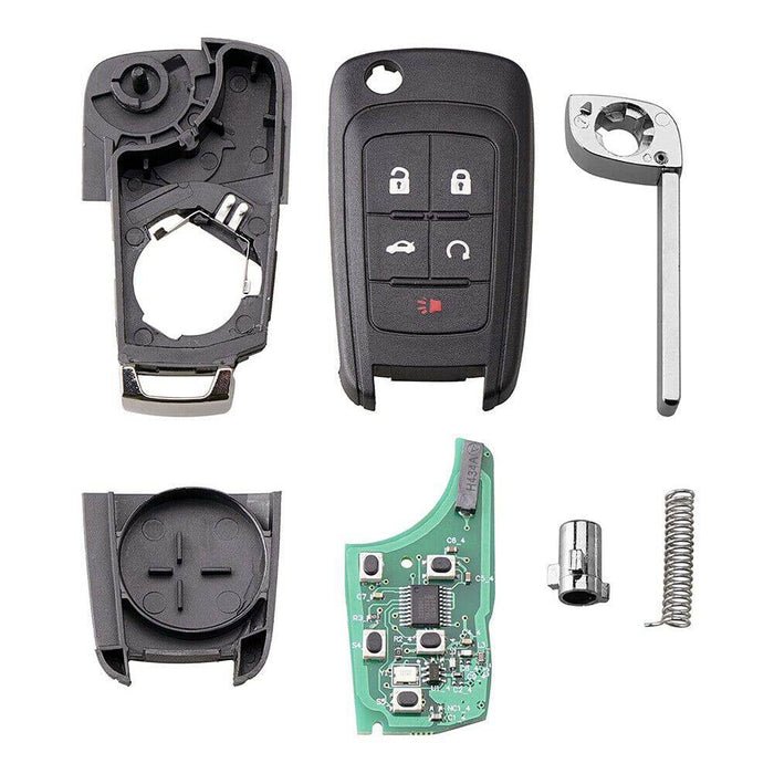 For Holden COMMODORE VF 5 Button Remote Flip Key Blank Shell/Case/Enclosure - Battery Mate