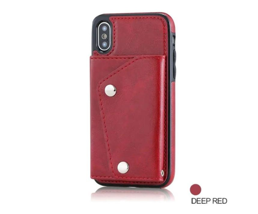 For iPhone 11 Luxury Leather Wallet Shockproof Case Cover - Battery Mate