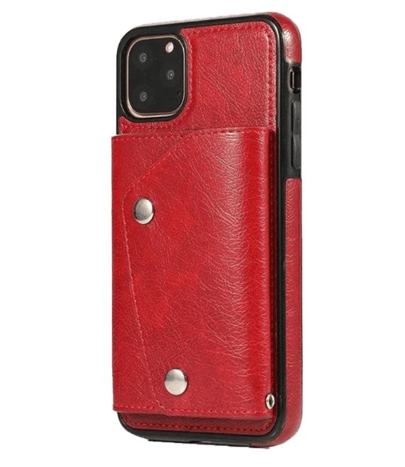 For iPhone 12 Luxury Leather Wallet Shockproof Case Cover - Battery Mate