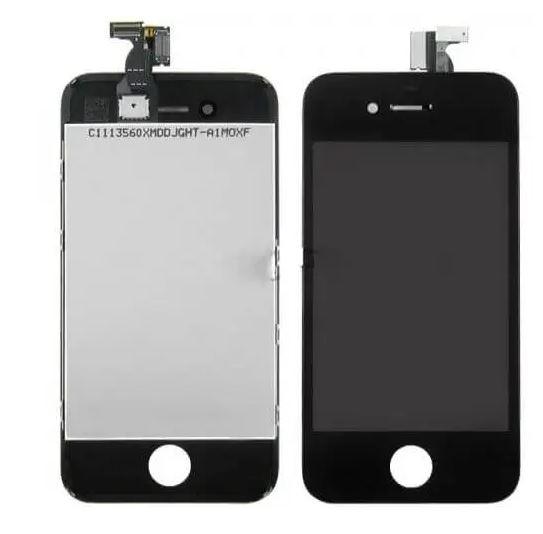 For iPhone 4S LCD Touch Screen Replacement Digitizer Basic Assembly - Black - Battery Mate