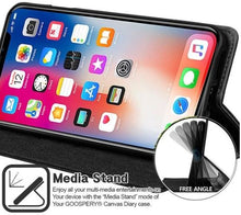 Load image into Gallery viewer, For iPhone XS Max Wallet Flip Denim Case Cover - Battery Mate