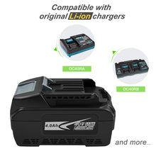 Load image into Gallery viewer, For Makita 40V 191B26-6 Li-ion 4Ah XGT Battery 4000mAh 40V BL4040 Li-ion Battery - Battery Mate