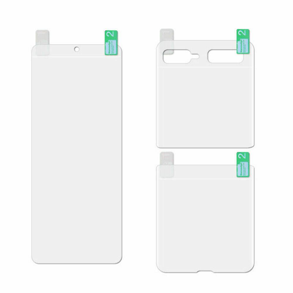 For Samsung Galaxy Z Flip HYDROGEL 3in1 FLEXIBLE Crystal Front Screen Protector - Battery Mate