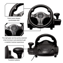 Load image into Gallery viewer, Gaming Racing Steering Wheel | 270 Degree Driving Force Sim with Responsive Gear and Pedals - Battery Mate