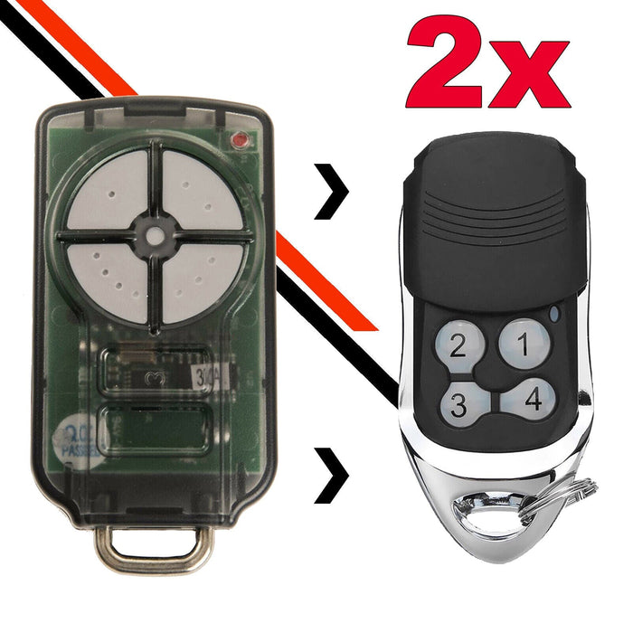 Garage/Gate Remote/Transmitter Ditec Compatible - GOL4, BIXLG4, BIXLP2 & BIXLS2| 2 Pack - Battery Mate