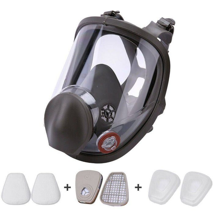 Gas Mask 7 in 1 Full Face Chemical Spray Painting Respirator Vapour 6800 - Battery Mate