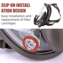 Load image into Gallery viewer, Gas Mask 7 in 1 Full Face Chemical Spray Painting Respirator Vapour 6800 - Battery Mate